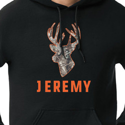 Hunting Camo Hoodie - Black - 3XL (Personalized)