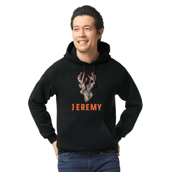 Custom Hunting Camo Hoodie - Black (Personalized)