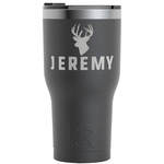 Hunting Camo RTIC Tumbler - Black - Engraved Front (Personalized)