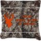 Hunting Camo Burlap Pillow (Personalized)