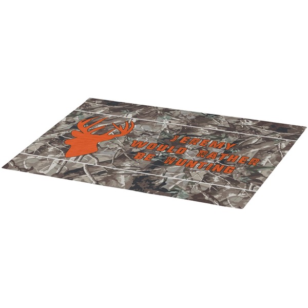 Hunting Camo Burlap Placemat (Angle View)