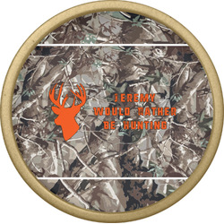 Hunting Camo Cabinet Knob - Gold (Personalized)