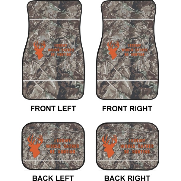 Hunting Camo Car Floor Mats Set (2F + 2B)