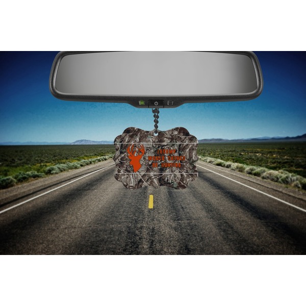 Hunting Camo Car Ornament (Road)