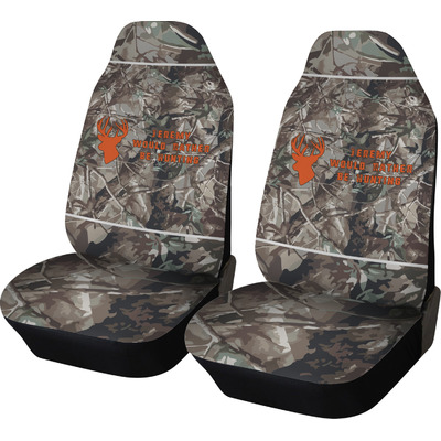 Hunting Camo Car Seat Covers (Set of Two) (Personalized)