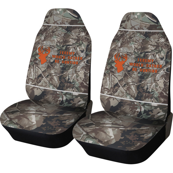 Custom Hunting Camo Car Seat Covers (Set of Two) (Personalized)