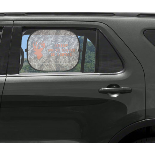 Hunting Camo Car Sun Shade Black - In Car Window