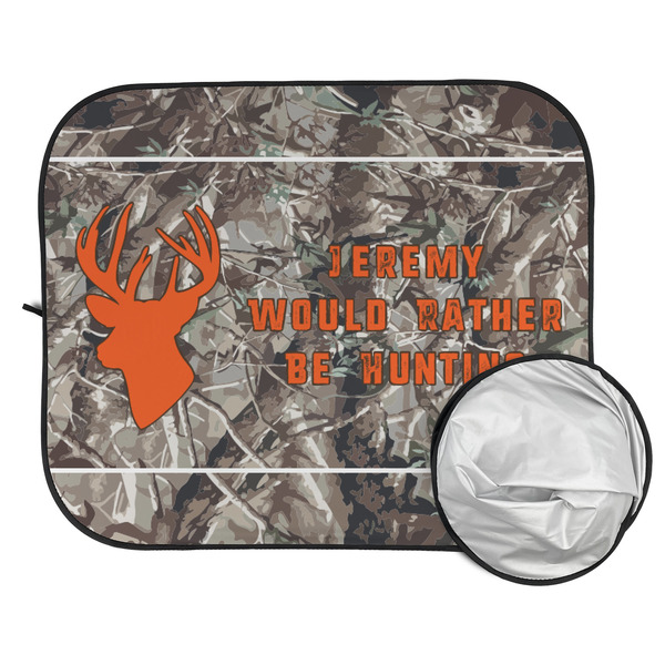 Hunting Camo Car Sun Shades - FOLDED & UNFOLDED