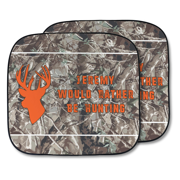 Custom Hunting Camo Car Sun Shade - Two Piece (Personalized)