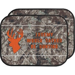 Hunting Camo Car Floor Mats (Back Seat) (Personalized)