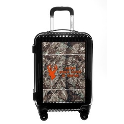 Hunting Camo Carry On Hard Shell Suitcase (Personalized)