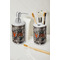Hunting Camo Ceramic Bathroom Accessories - LIFESTYLE (toothbrush holder & soap dispenser)