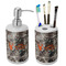 Hunting Camo Ceramic Bathroom Accessories Set (Personalized)
