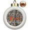 Hunting Camo Ceramic Ball Ornaments - Poinsettia Garland (Personalized)