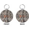 Hunting Camo Circle Keychain (Front + Back)