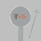 Hunting Camo Clear Plastic 7" Stir Stick - Round - Closeup