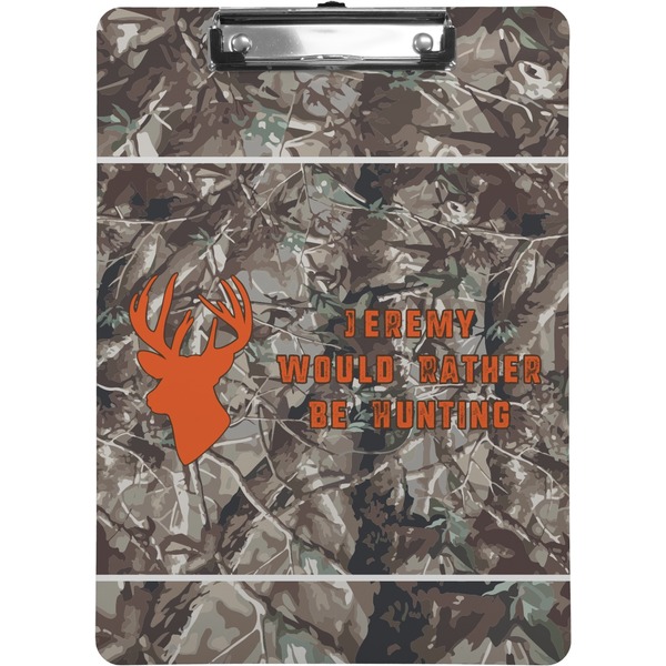 Custom Hunting Camo Clipboard (Letter Size) (Personalized)