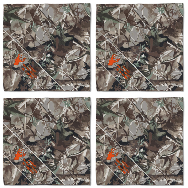 Hunting Camo Cloth Napkins - Personalized Lunch (APPROVAL) Set of 4
