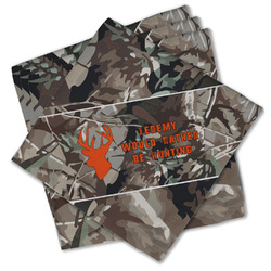 Hunting Camo Cloth Cocktail Napkins - Set of 4 w/ Name or Text