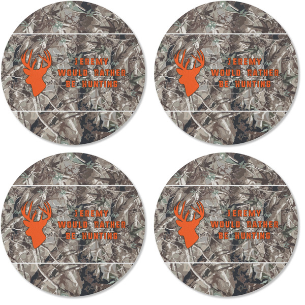 Hunting Camo Coaster Round Rubber Back - Apvl
