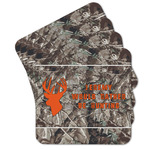 Hunting Camo Cork Coaster - Set of 4 w/ Name or Text