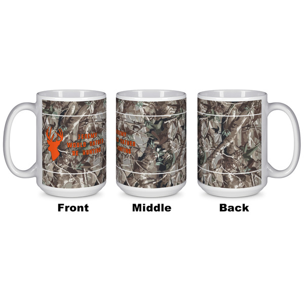 Hunting Camo Coffee Mug - 15 oz - White APPROVAL