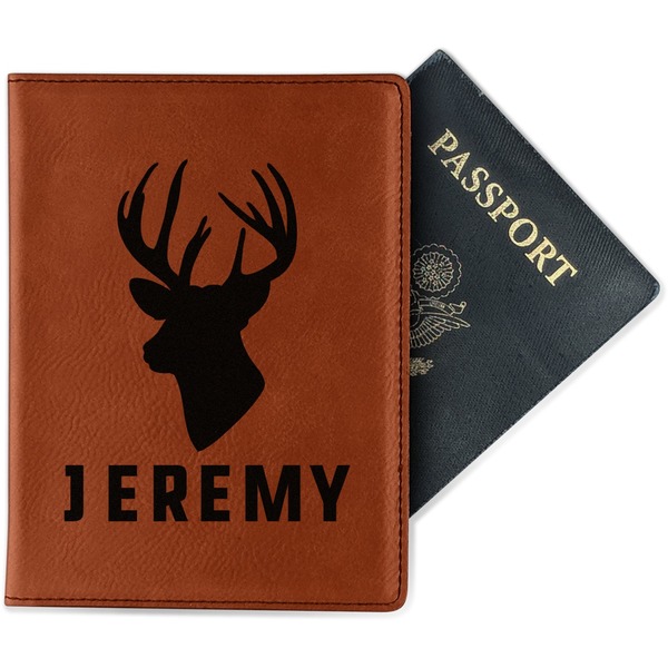 Custom Hunting Camo Passport Holder - Faux Leather (Personalized)