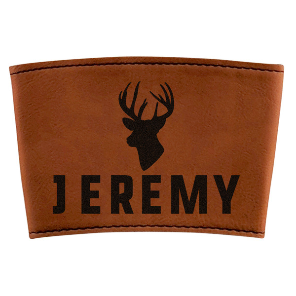 Custom Hunting Camo Leatherette Cup Sleeve (Personalized)