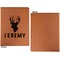 Hunting Camo Cognac Leatherette Portfolios with Notepad - Small - Single Sided- Apvl