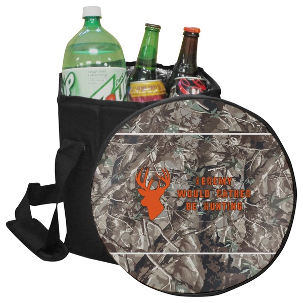 Custom Hunting Camo Collapsible Cooler & Seat (Personalized)