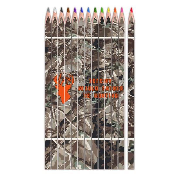 Custom Hunting Camo Colored Pencils (Personalized)