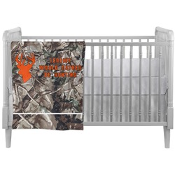 Hunting Camo Crib Comforter / Quilt (Personalized)