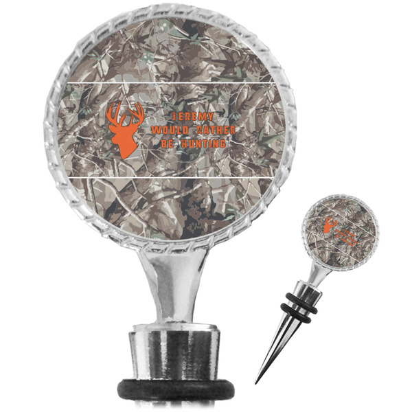 Custom Hunting Camo Wine Bottle Stopper (Personalized)