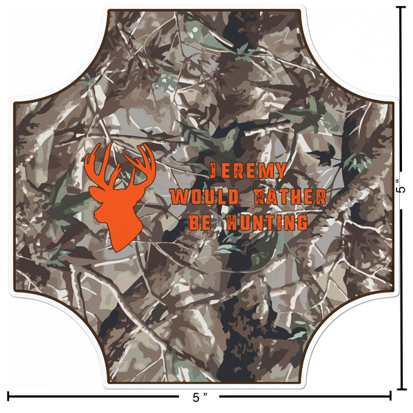 Hunting Camo Custom Shape Iron On Patches - L - APPROVAL