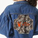 Hunting Camo Twill Iron On Patch - Custom Shape - 3XL (Personalized)