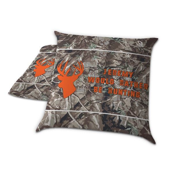 Hunting Camo Decorative Pillow Case - TWO