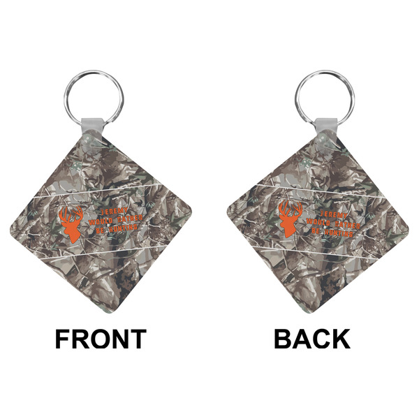 Hunting Camo Diamond Keychain (Front + Back)