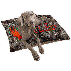 Hunting Camo Dog Bed - Large w/ Name or Text