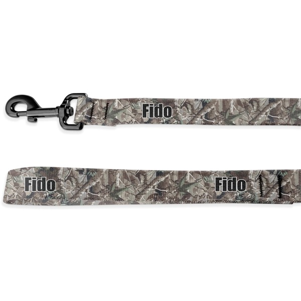 Custom Hunting Camo Deluxe Dog Leash - 4 ft (Personalized)