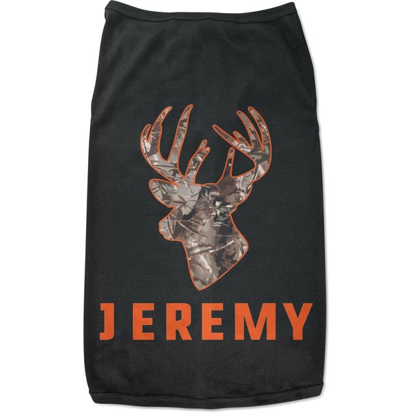 Custom Hunting Camo Black Pet Shirt - M (Personalized)