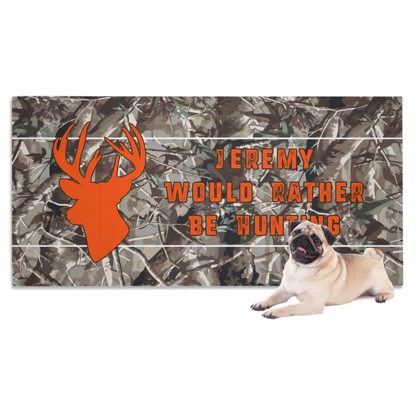 Custom Hunting Camo Dog Towel (Personalized)