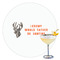 Hunting Camo Printed Drink Topper - 3.5" (Personalized)
