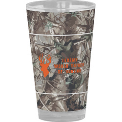 Hunting Camo Pint Glass - Full Color (Personalized)