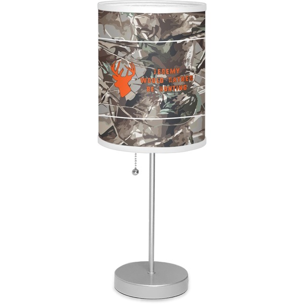 Custom Hunting Camo 7" Drum Lamp with Shade (Personalized)
