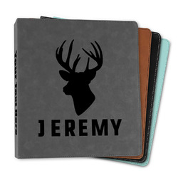 Hunting Camo Leather Binder - 1" (Personalized)