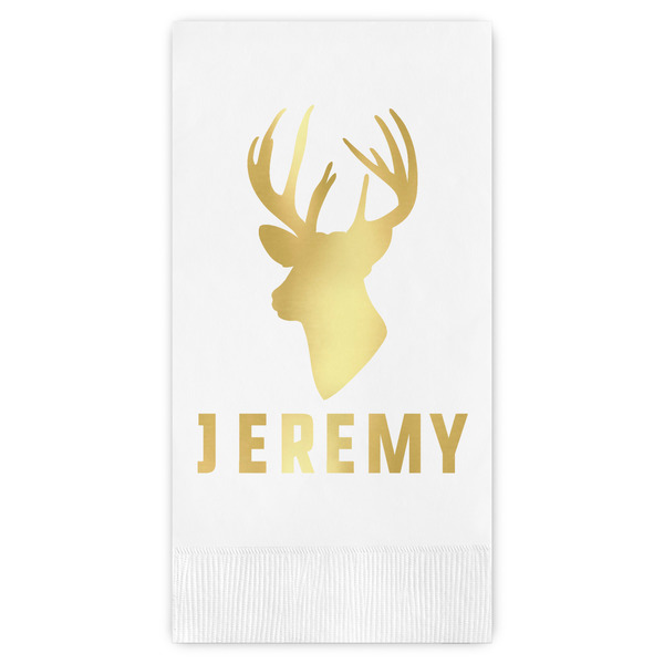 Custom Hunting Camo Guest Napkins - Foil Stamped (Personalized)