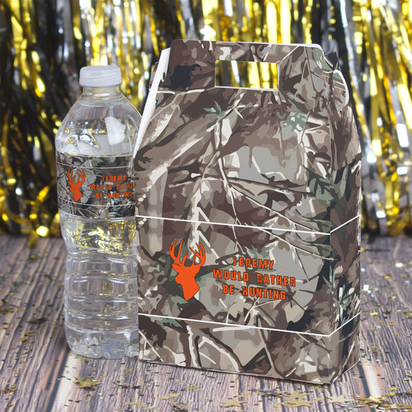 Hunting Camo Gable Favor Box - In Context