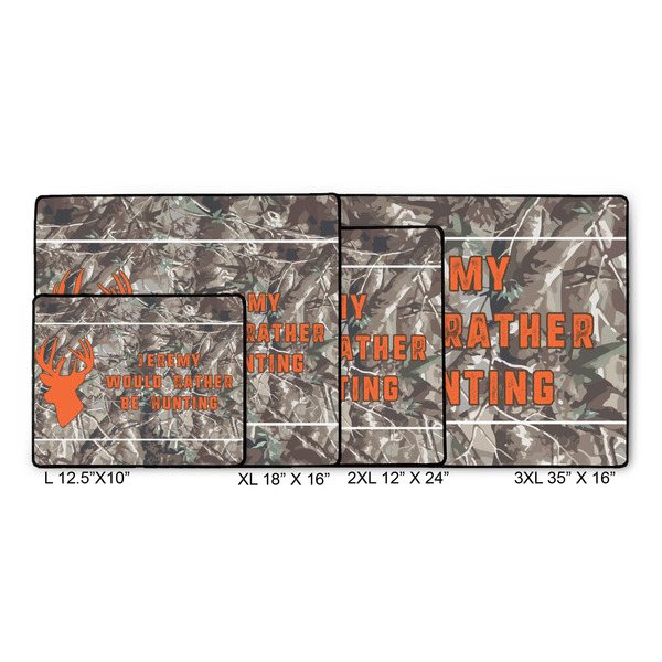 Hunting Camo Gaming Mats - SIZE CHART
