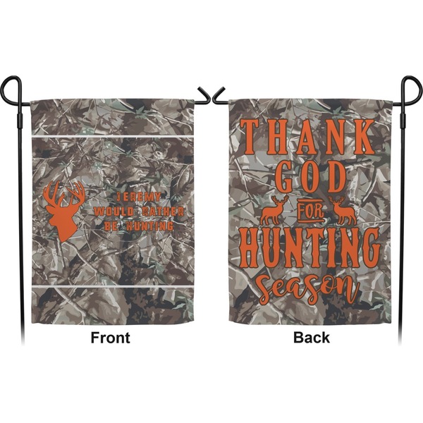 Hunting Camo Garden Flag - Double Sided Front and Back