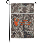 Hunting Camo Small Garden Flag - Single Sided w/ Name or Text